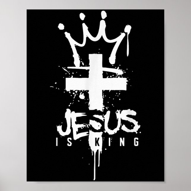 Affiche Jésus est le roi chrétien (Devant)