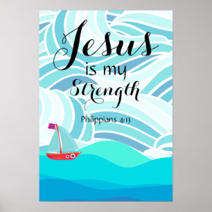 Affiche Jésus est ma force