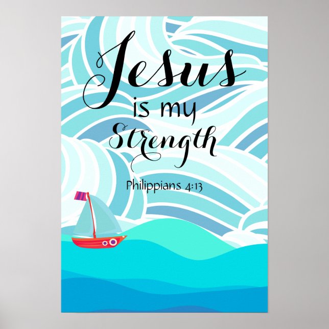 Affiche Jésus est ma force (Devant)