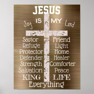 Affiche Jésus est ma liste de tout