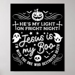 Affiche Jésus est mon Boo Christian Halloween Fantôme Citr