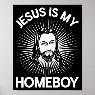 Affiche Jésus Est Mon Pote Drôle T Shirt Biblique Chrétien