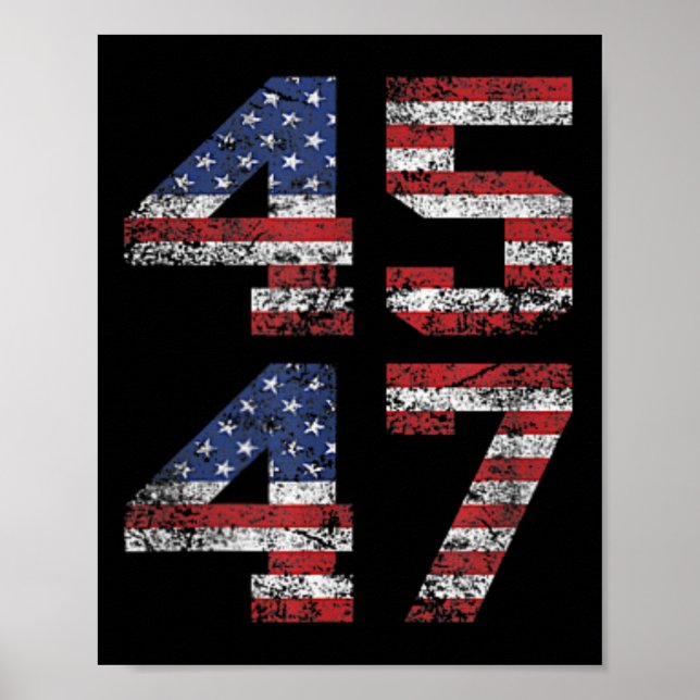 Affiche Jésus Est Mon Sauveur Trump Est Mon Président Amér (Devant)