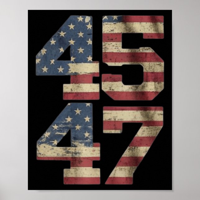 Affiche Jésus Est Mon Sauveur Trump Est Mon Président Amér (Devant)