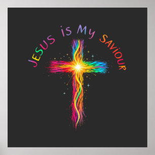 Affiche Jésus est mon Sauveur Un rappel fidèle de l'amour