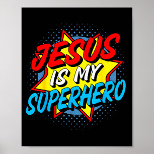 Affiche Jésus est mon super-héros
