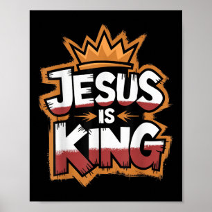 Affiche Jésus est roi