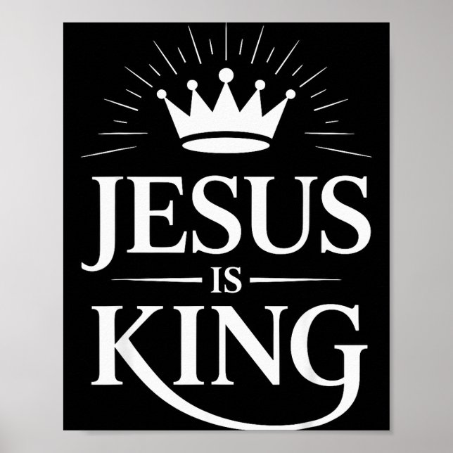 Affiche Jésus Est Roi Chrétien  (Devant)