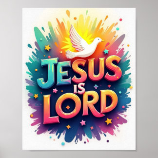 Affiche Jésus est Seigneur