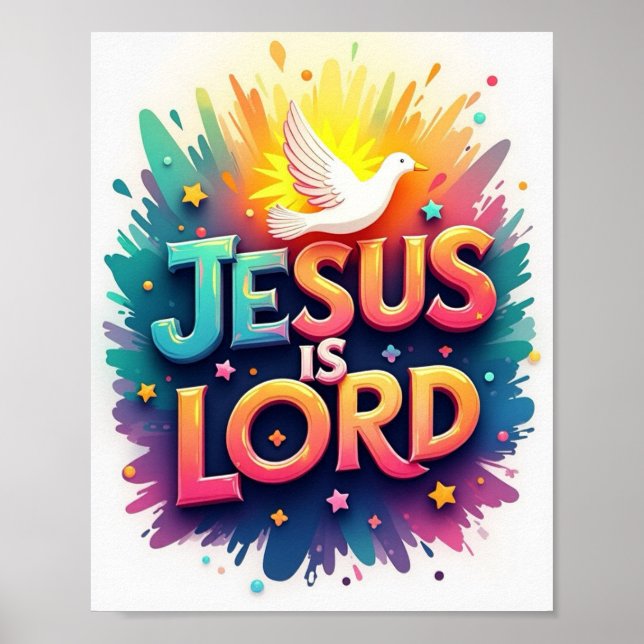 Affiche Jésus est Seigneur (Devant)