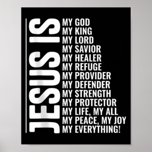 Affiche Jésus est tout christianisme inspirant foi
