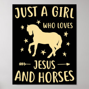 Affiche Jésus Et Chevaux Cadeaux Cheval Pour Filles Femmes