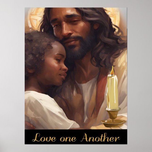 Affiche Jésus et l'enfant Christian Poser (Devant)