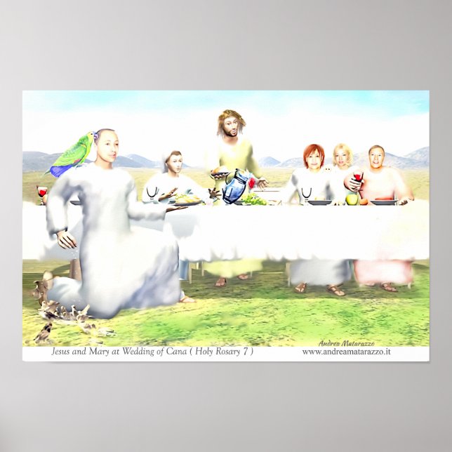 Affiche Jésus et Marie aux Noces de Cana (Devant)