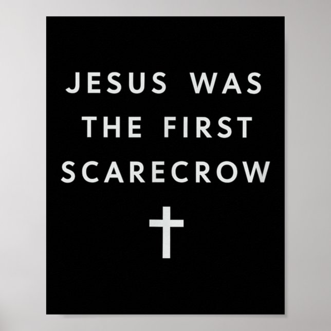 Affiche Jésus était le premier épouvantail – Christianisme (Devant)