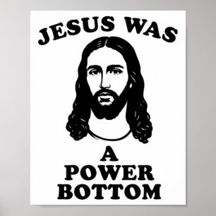 Affiche Jésus était un fond puissant humour fierté Noël