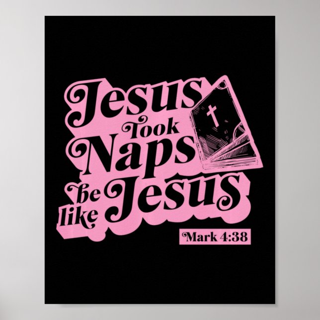 Affiche Jésus faisait des siestes Soyez comme Jésus Marc 4 (Devant)