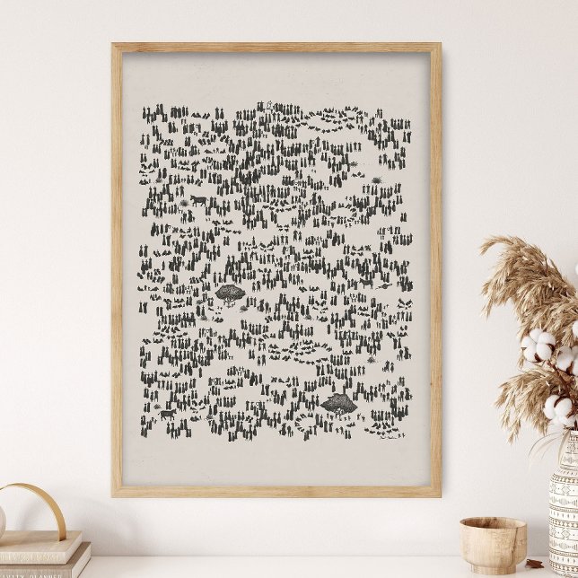 Affiche Jesus Feeds the 5000, God Provides, Jesus Art, Bib (Créateur téléchargé)