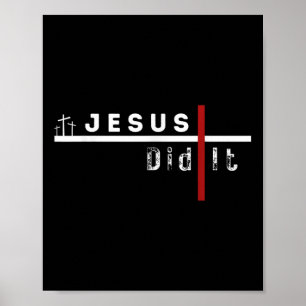 Affiche Jésus Funny Cross Christian L'A Fait Sarcasme Humo