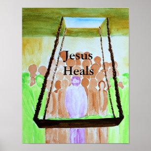 Affiche Jésus guérit