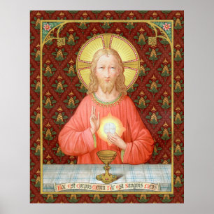 Affiche Jésus Instituant la Sainte Communion (SAU 045)