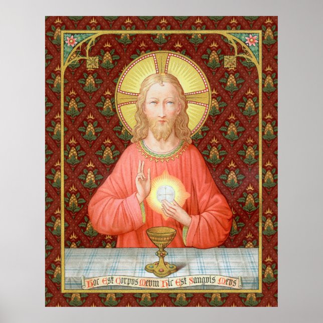 Affiche Jésus Instituant la Sainte Communion (SAU 045) (Devant)