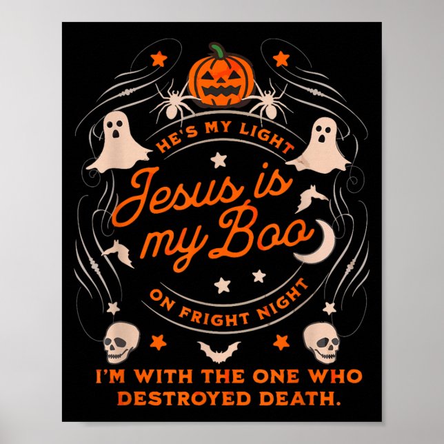 Affiche Jesus Is My Boo Soky Christian Funny Halloween  (Devant)
