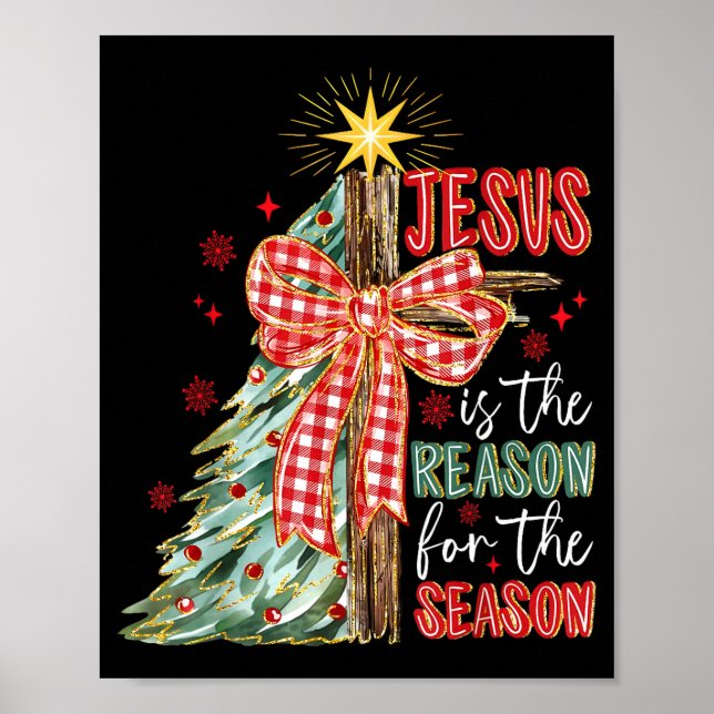 Affiche Jesus Is The Reason For The Season Christmas Xmas  (Devant)