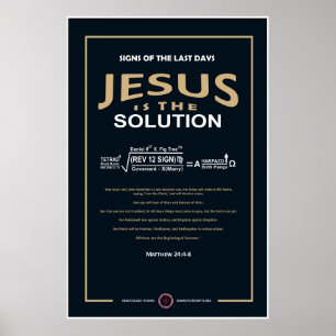 Affiche Jesus is the Solution