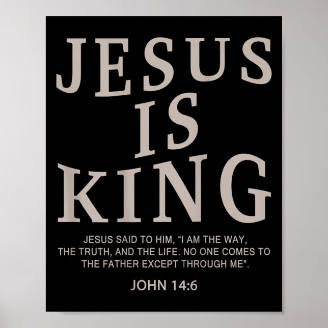 Affiche Jesus King Christian Men Youth God Good Son Brothe (Devant)