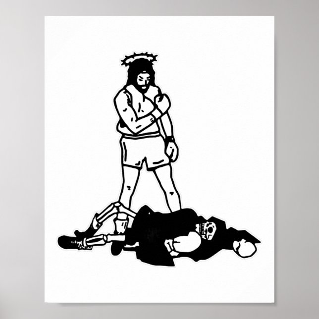 Affiche Jésus Knockout Grim Reaper X Jésus conquiert la mo (Devant)