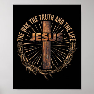 Affiche Jésus La Vérité La Vie Jésus chrétien M