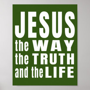 Affiche Jésus le chemin la vérité et la vie