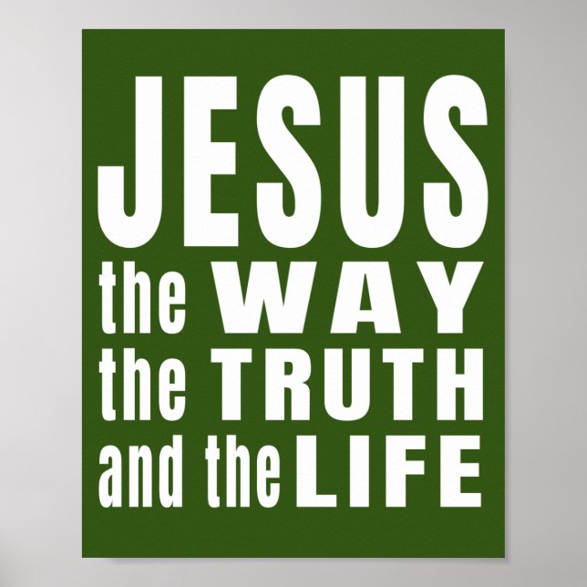 Affiche Jésus le chemin la vérité et la vie  (Devant)