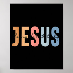 Affiche Jésus Le Chemin La Vérité La Vie Verset Biblique 