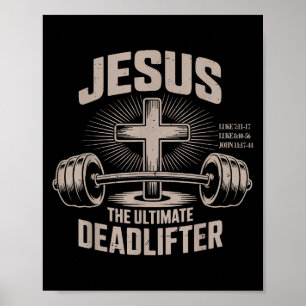 Affiche Jésus Le Muscle du Défunt Enfant Drôle Christian G