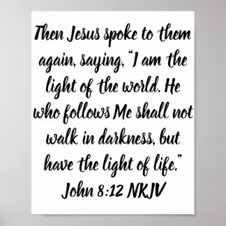 Affiche Jésus leur parla encore, disant : "Je suis. .