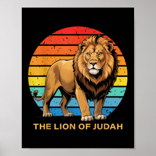 Affiche Jésus Lion De Juda Foi Chrétienne Dieu Bible Vers