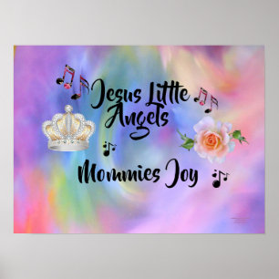 Affiche Jesus Little Angels Mommies Joie