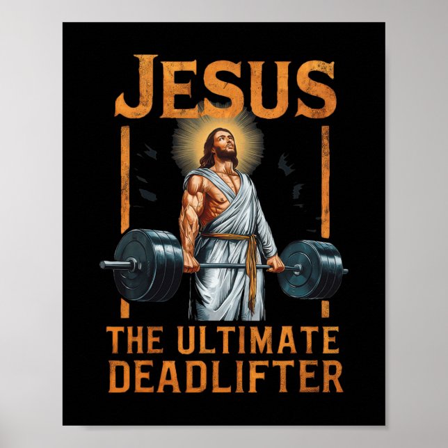 Affiche Jésus L'Ultime Deadlifter Christian (Devant)
