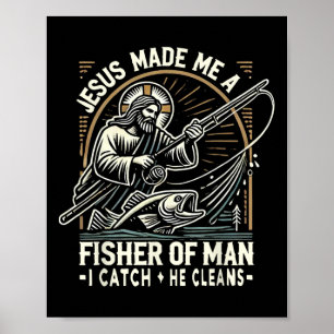 Affiche Jésus M'a Fait Une Chemise De Pêcheur D'homme Bibl