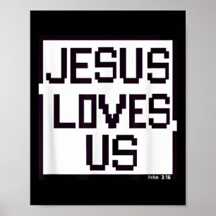 Affiche Jésus M'aime Nous Aime Foi chrétienne Jésus Beli