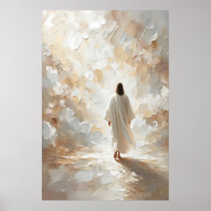 Affiche Jésus marche le bon berger il me conduit Jésus