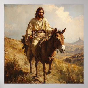Affiche Jésus Monte Un Âne
