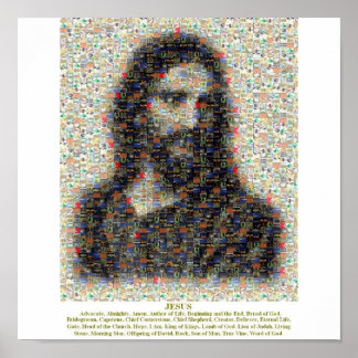 Affiche Jesus Mosaic