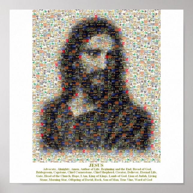 Affiche Jesus Mosaic (Devant)