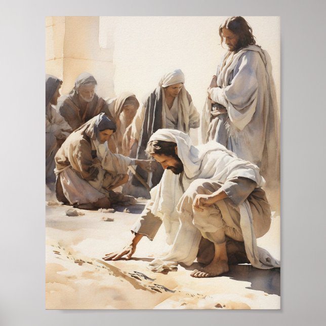 Affiche Jésus Mur Art - Décor de maison inspiré de la foi, (Devant)