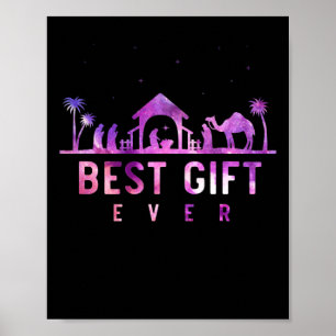 Affiche Jésus Nativité Religieux Noël chrétien