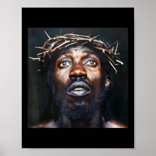 Affiche Jésus Noir, Christianisme, Église, Christ, Jésus _