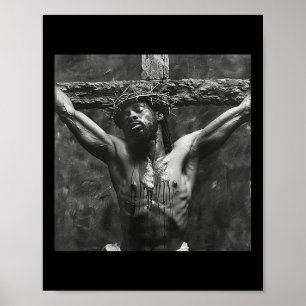 Affiche Jésus Noir, Christianisme, Église, Christ, Jésus